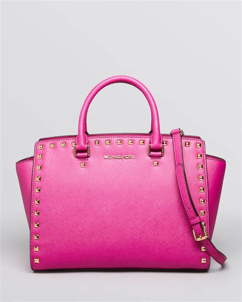 Michael Kors pink studded purse